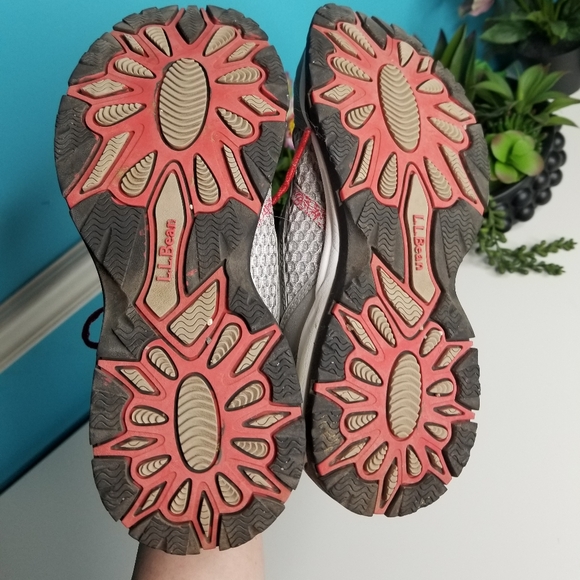 LLBean Hiking/Trail Sneakers Red Grey - Picture 6 of 8